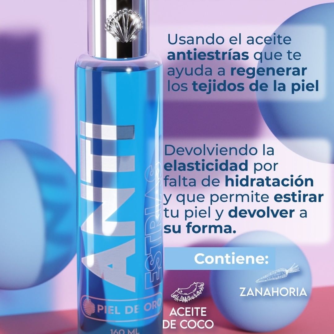 😱✨ANTI ESTRIAS PIEL DE ORO  SYAM COSMETICS TRATAMIENTO NATURAL 🍃