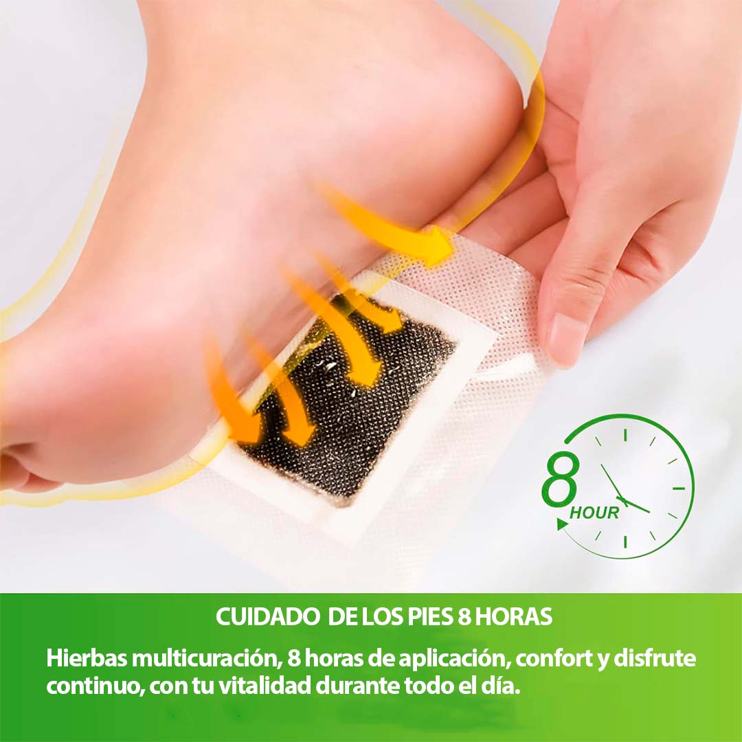 🎉 PROMOCÍON SOLO HOY🌙 PARCHE DETOX SET X10 PCS PARA PIES NOCTURNO PODEROSO – 🔥QUEMA GRASA Y ALIVIA DOLORES MIENTRAS DUERMES!💚😍