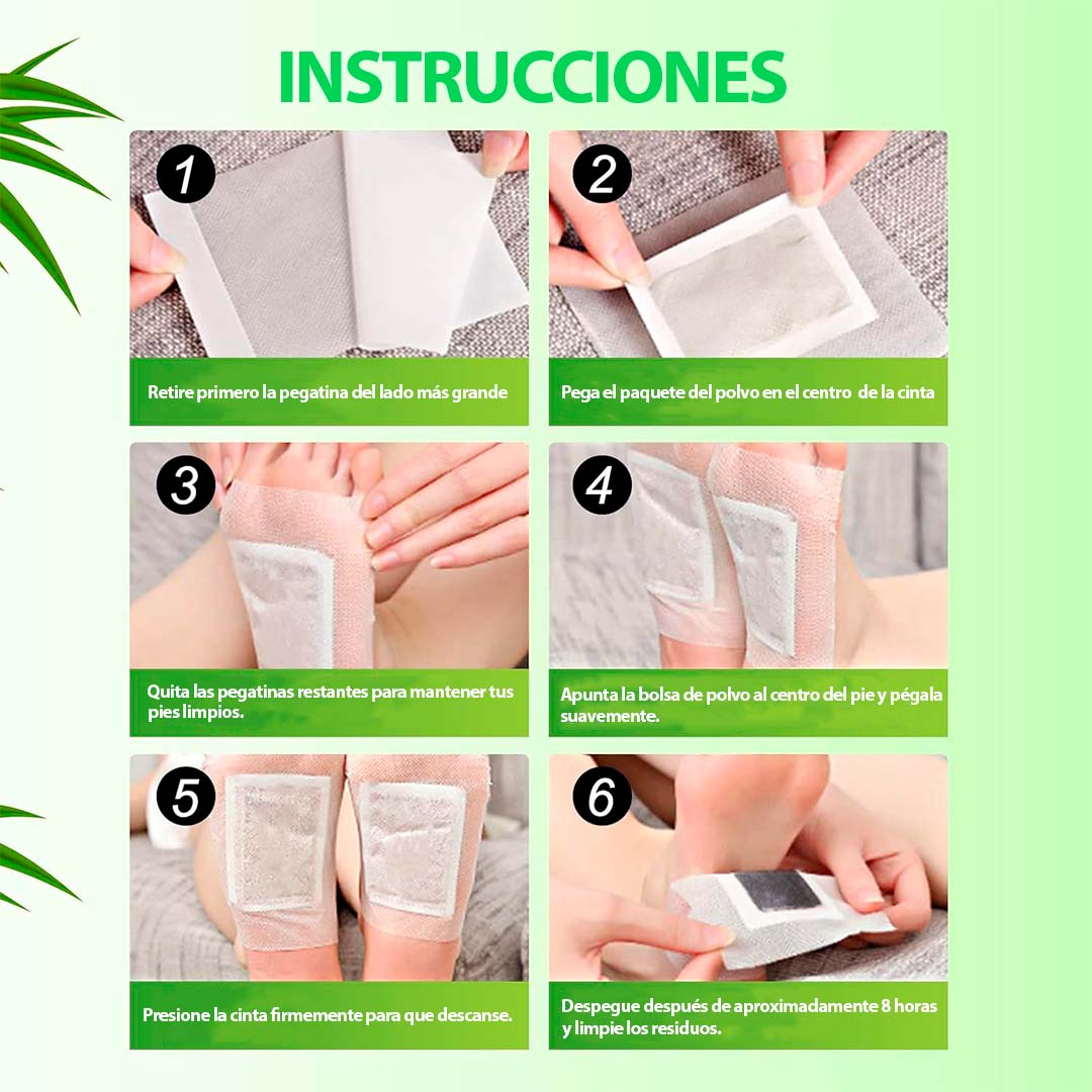 🎉 PROMOCÍON SOLO HOY🌙 PARCHE DETOX SET X10 PCS PARA PIES NOCTURNO PODEROSO – 🔥QUEMA GRASA Y ALIVIA DOLORES MIENTRAS DUERMES!💚😍