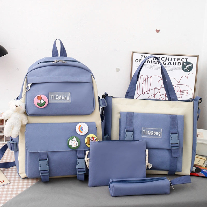 🔥 🎉PROMOCIÓN😍 [COMPRA 3 LLEVA 5] – Kit Bolso Oso 5 Piezas Mujer 🌟 ¡Exclusiva de Fin de Año, 🚨Solo Hoy!🚨