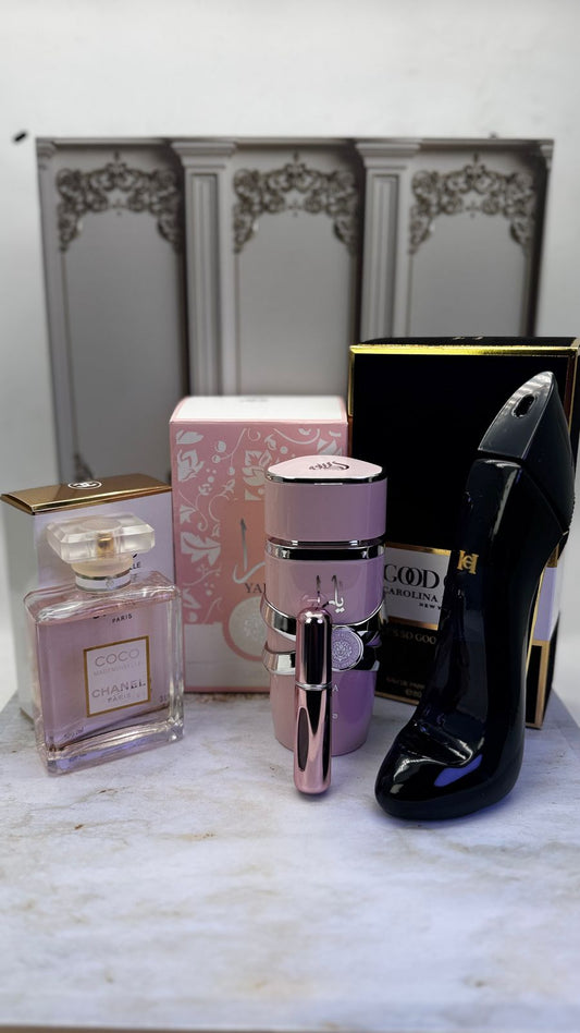 😍¡TRANSFORMA TU ESTILO CON 3 PERFUMES EXCLUSIVOS + MINI FRASCO DE BOLSO! ✨ SOLO HOY🎉🔥